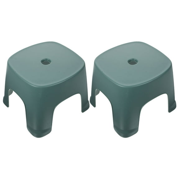 BESTYASH 2Pcs Green PVC Step Stool for Home Bathroom Toilet Stool Stable Nonslip