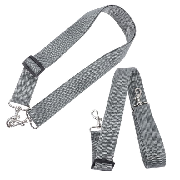 BESTYASH 2Pcs Durable Nylon Snare Drum Straps Grey Adjustable Drum Sling