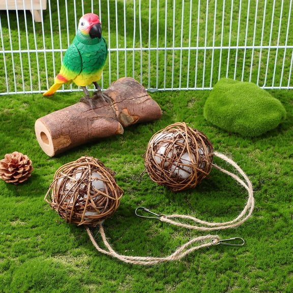 BESTYASH 2Pcs Outdoor Bird Nesting Material Ball Durable Cotton Filling for Garden Decor