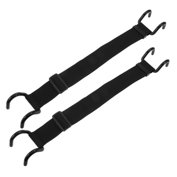 BESTYASH 2-Pack Adjustable Outdoor Garbage Can Lock Straps for 32-96 Gallon Bins, Wind Resistant,