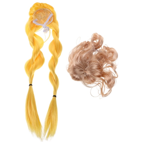 BESTYASH 2Pcs Pet Hair Accessories for Dogs and Cats Wavy Braids Soft Comfortable Fiber