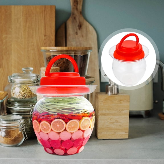 BESTYASH 2Pcs Pickle Jars with Lids for Kitchen Storage Needs