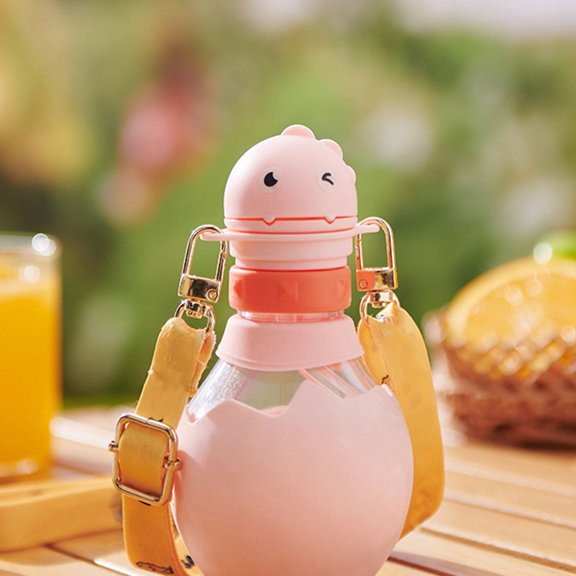 BESTYASH 2Pcs Straw Lid Pink PP Silicone Anti Choking Spill Proof Portable Design For Bottle