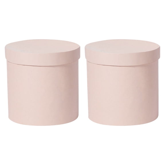 BESTYASH 2Pcs Pink Floral Favor Boxes with Lid for Birthday and Holiday Presentation