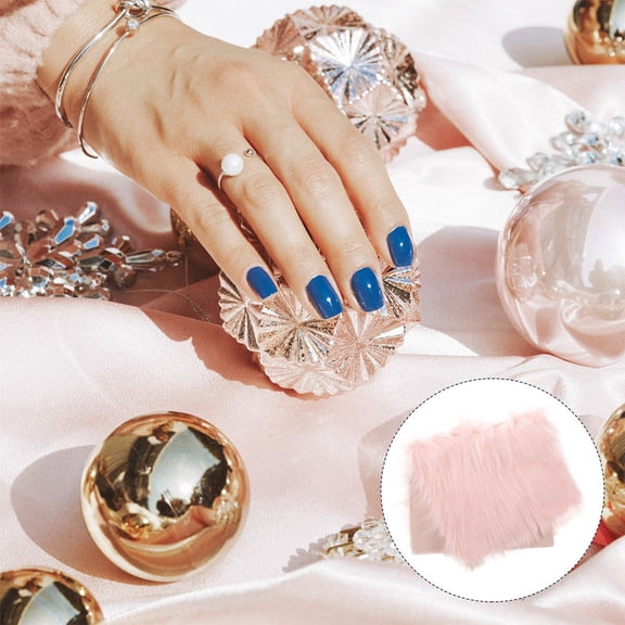 BESTYASH 2Pcs Pink Faux Fur Fabric Soft and Foldable Backdrop for Product Photo and Display