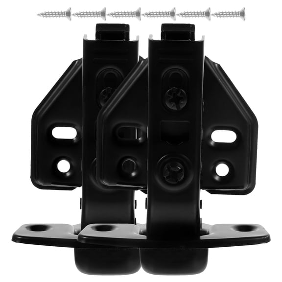 BESTYASH 2Pcs Pivot Hinges for Glass Doors Black Cabinet Doors Replacement Hardware