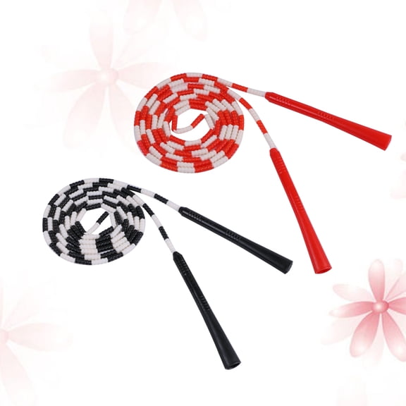 BESTYASH 2Pcs Plastic Kids Jump Rope PVC Sports Equipment Assorted Color for School Home Use
