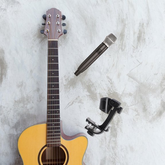 BESTYASH 2Pcs Plastic Microphone Clips Durable Black Mic Holders for Professional Microphone Use