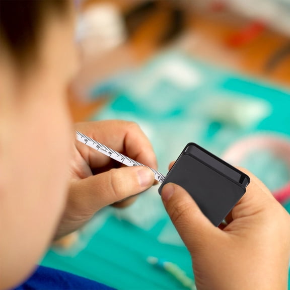 BESTYASH 2Pcs Plastic Portable Tape Measures Square Shape Flexible Measuring Tools for Cloth