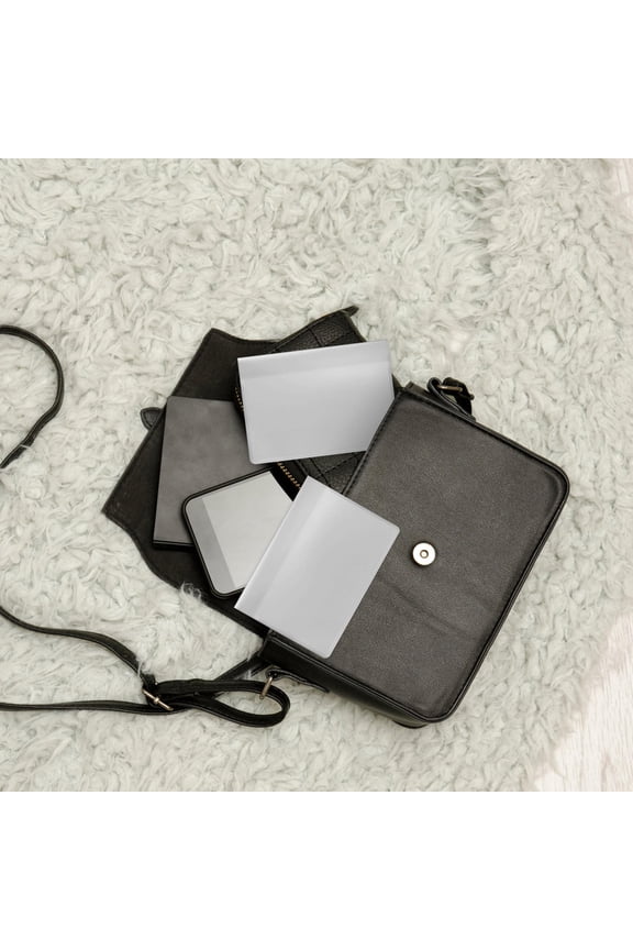 2Pcs Plastic Wallet Organizer Inserts Credit Card Holders Reusable Transparent Design