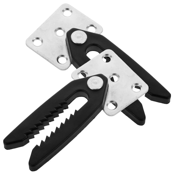 BESTYASH 2Pcs Plated Silver Sectional Couch Clips with Teeth for Stability and Extendable Length