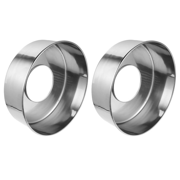 BESTYASH 2Pcs Plated Silver Stainless Steel Cotton Candy Making Basin Universal Replacement Accessory