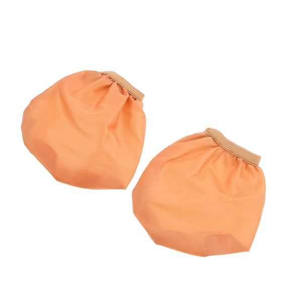 BESTYASH 2Pcs Portable Fabric Lamp Covers Chocolate Light Diffuser Shades for Soft Home Lighting