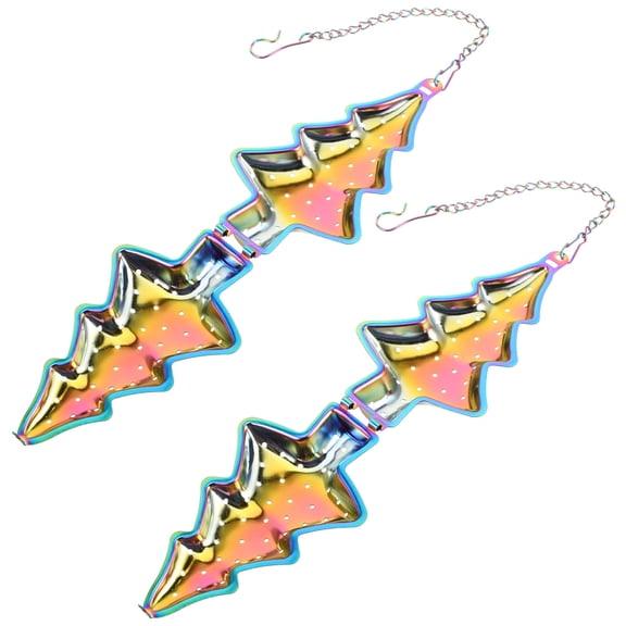 BESTYASH 2Pcs Festive Stainless Steel Tea Infuser for Loose Leaf with Chain Accessory