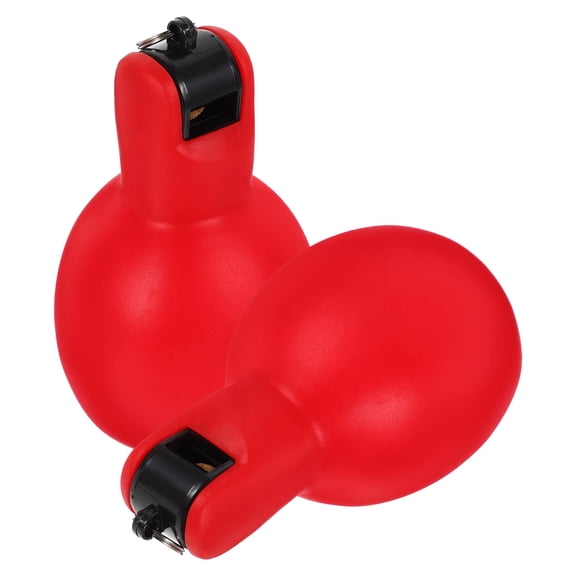 BESTYASH Portable Multi-Use Whistle, Red PVC for Outdoor Activities 2Pcs