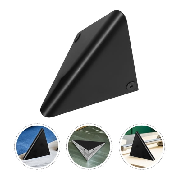 BESTYASH 2-Pack Heavy Duty Coated Triangular Wall Brackets for Floating Shelf Support