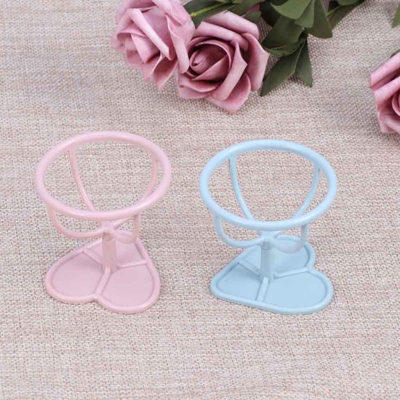 BESTYASH 2-Pack Powder Puff Stand Holder Plastic Makeup Sponge Rack for Stylish and Practical Cosmetic Storage