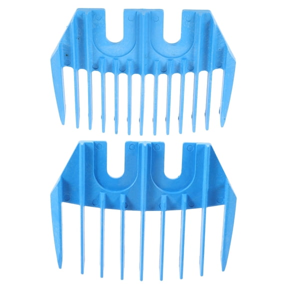BESTYASH 2Pcs Blue Replacement Hair Clipper Guide Combs for Electric Shearing Machine with Precision Control