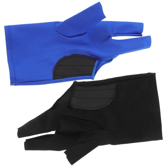 BESTYASH Set of 2 Professional Pool Gloves with Nonskid Grip and Breathable Comfortable Fabric for Enhanced Performance