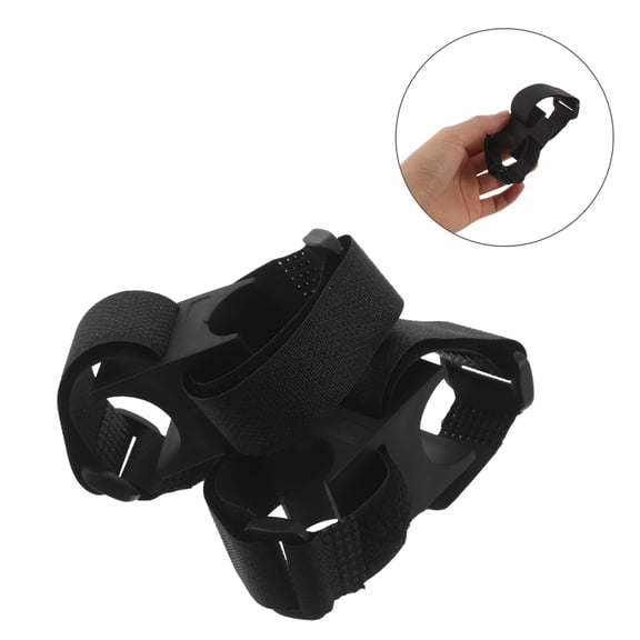 BESTYASH 2Pcs Quick Install Bike Light Mount Holder Black Adjustable Bracket for Flashlight on Handlebar