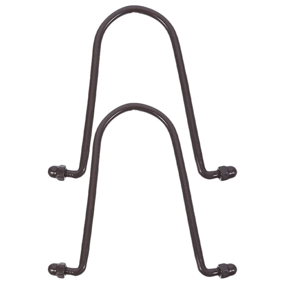 BESTYASH 2Pcs Rain Chain Metal Hooks Black Gutter Adapter Drainage Design Tough and Durable for Home