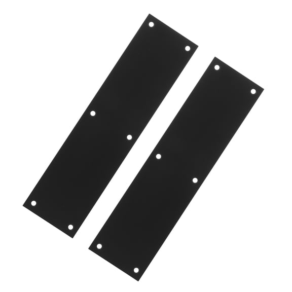 BESTYASH 2-Pack Heavy Duty Rectangular Metal Door Kick Plates with Rounded Edges for Exterior Door
