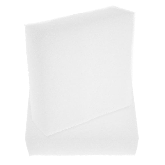 BESTYASH 2Pcs Rectangular Foam Inserts White Cotton Packaging Protection Shipping