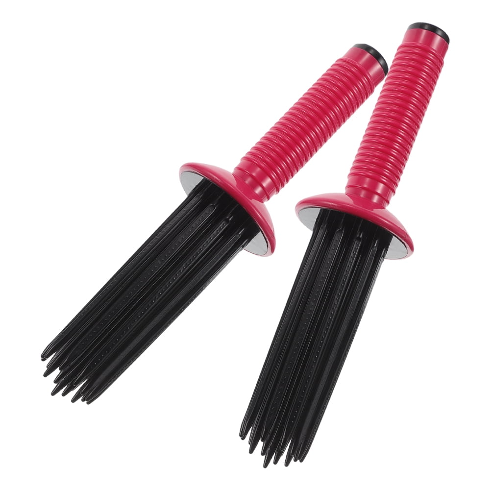 BESTYASH 2Pcs Red Curling Brush for Curly Hair Professional Styling ...