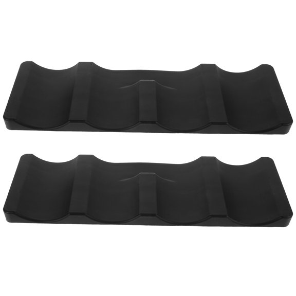 BESTYASH 2Pcs Red Silicone Wine Bottle Rack Stackable Stacking Mats for Home Bar and Office