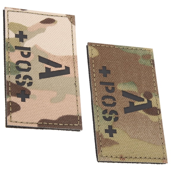BESTYASH 2-Pack Reflective Type Patches with Camouflage Hook and Fasteners for Clothing