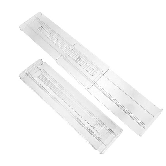 BESTYASH 2Pcs Retractable Transparent Drawer Partition Divider Boards for Home Kitchen and Closet