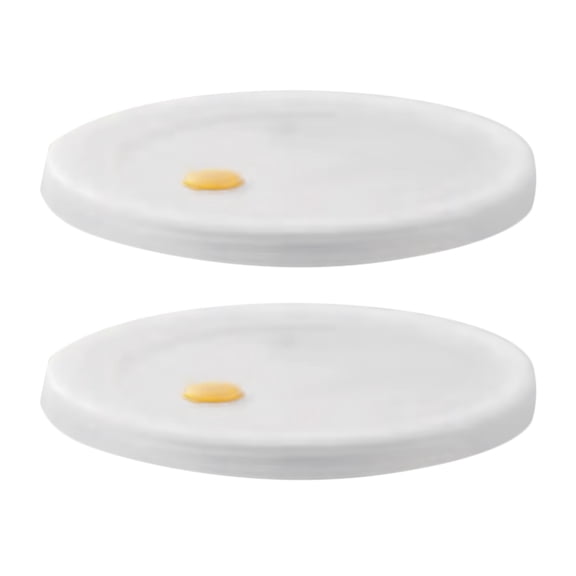 BESTYASH 2Pcs Reusable Plastic Sealer Lid Transparent Round Bowl Cover for Home Use