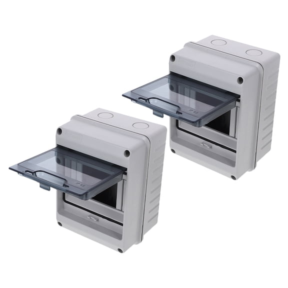 BESTYASH 2Pcs Robust White Electrical Distribution Box for Office and Factory Use