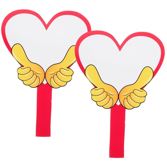 BESTYASH 2Pcs Rosy Handheld Whiteboards Dry Erase Boards for DIY Scoring and Judging