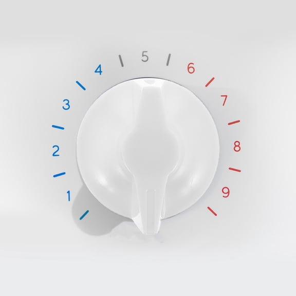 BESTYASH 2Pcs Rotary Control Knobs Universal Timer for Bathroom Fan and Gas Stove White Plastic