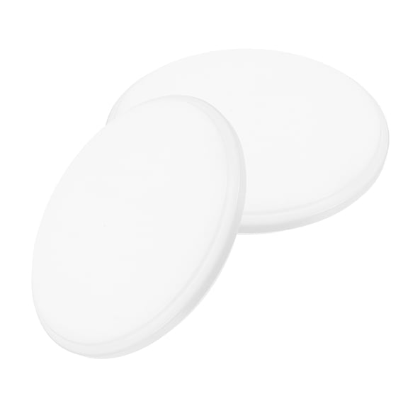 BESTYASH 2Pcs White Round Plastic Ceiling Light Shade for Bedroom Kitchen Bathroom Lamp