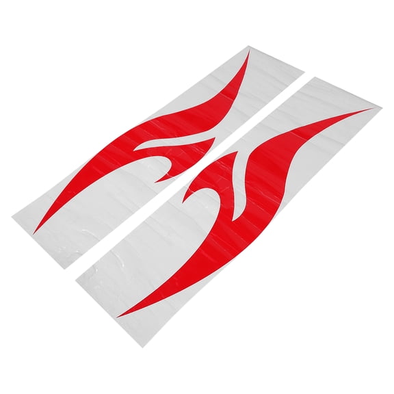 BESTYASH 2Pcs Self Adhesive Red Car Side Graphics Vinyl Stickers for Exterior Vehicle Decoration