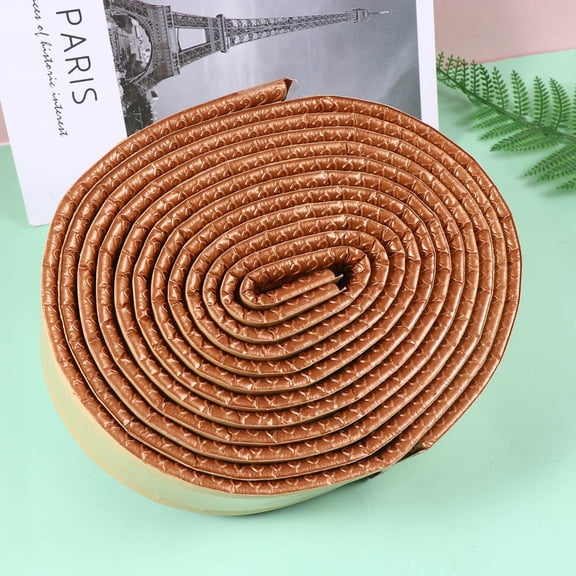 BESTYASH 2Pcs Self Adhesive Wall Sticker Golden Waterproof Pe Material 3D Wall Border for Home Interior