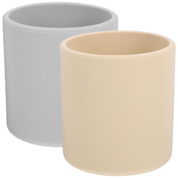 BESTYASH 2Pcs Silicone Learning Cup Teaching to Drink Water for Toddlers