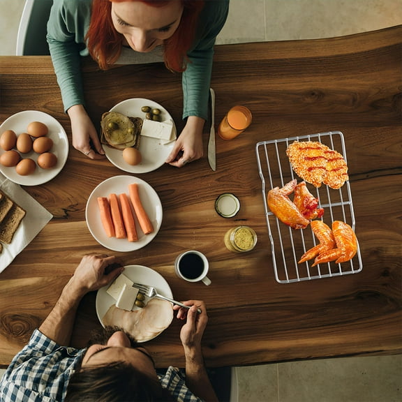 BESTYASH Set of 2 Cooling Racks with Legs for Baking, Cooking, Camping, and Picnic Use
