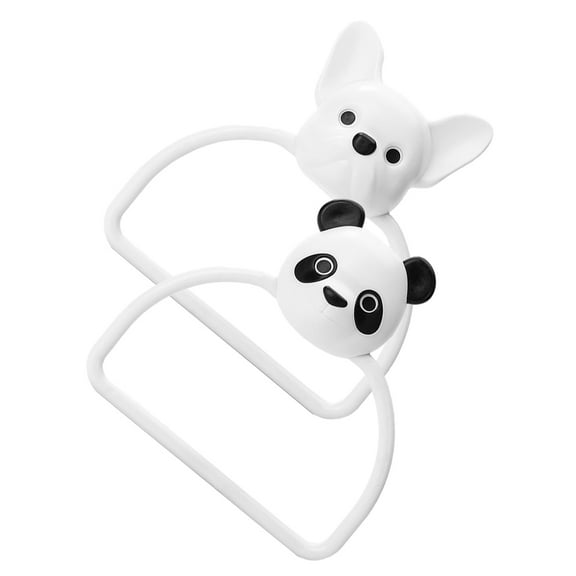 BESTYASH 2Pcs Simple Design Bathroom Towel Rack Wall Mounted ABS Dispenser Assorted Color