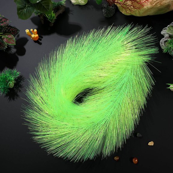 BESTYASH 2Pcs Simulation Aquatic Grass Aquarium Plants Green Realistic Fish Egg Hatching Decoration
