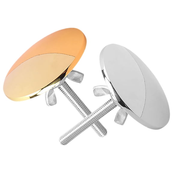 BESTYASH 2Pcs Durable Metal Sink Caps for Top Holes Kitchen Sink Cover for Counter Space