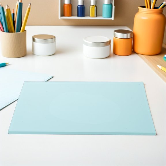 BESTYASH 2Pcs Sky Blue Rubber Block Stamp Carving Blocks for Printmaking with Smooth Surface and Large Format Design