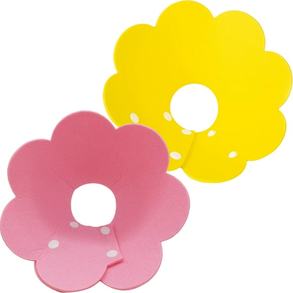 BESTYASH Anti-Licking Eva Cat Collar, Assorted Color, Soft Recovery, 2Pcs