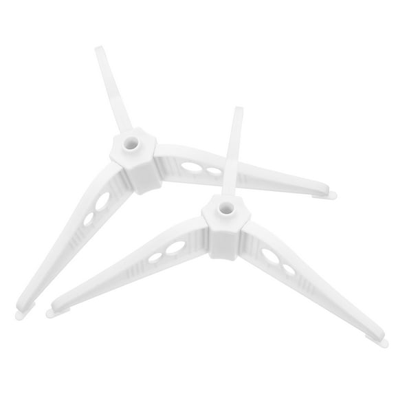 BESTYASH 2-Pack White Fake Tree Stand Holder for Holiday Party, Winter Event Decor, Indoor Outdoor Use