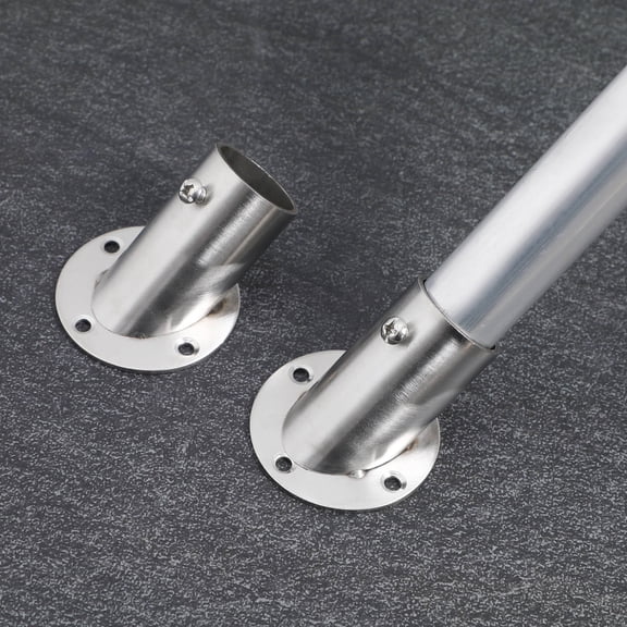 BESTYASH 2Pcs Stainless Steel Closet Rod Support Bracket Holder for Bathroom Towel Or Clothes Bar