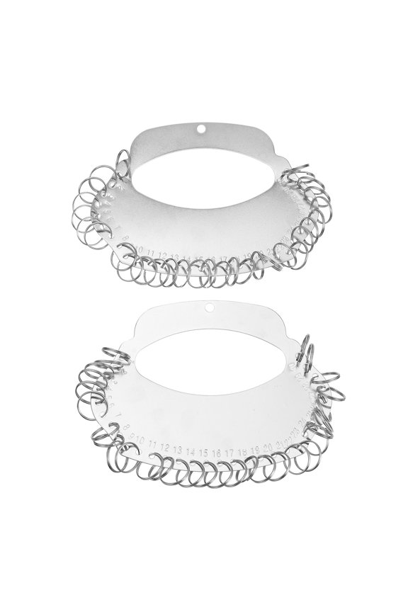 2Pcs Stainless Steel Key Chain with Strong Construction and Porous Clustering for Key Organization