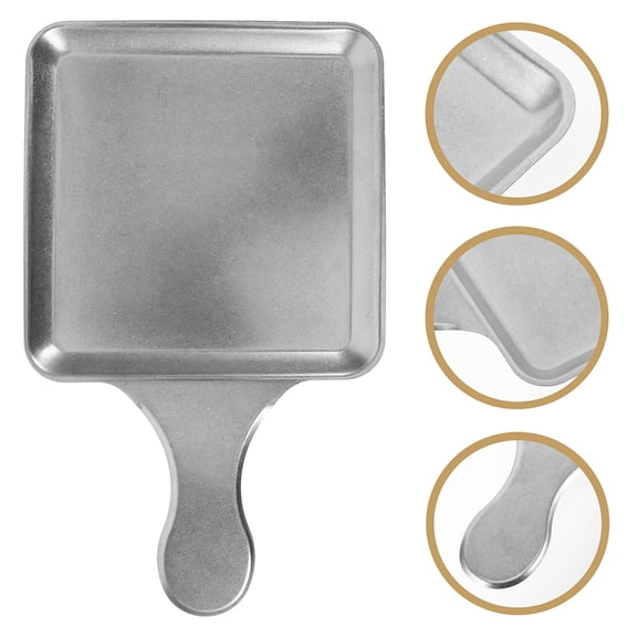 BESTYASH 2-Pack Stainless Steel Square Platters Set, Plates for Home, Kitchen, Easy to Clean and Serve