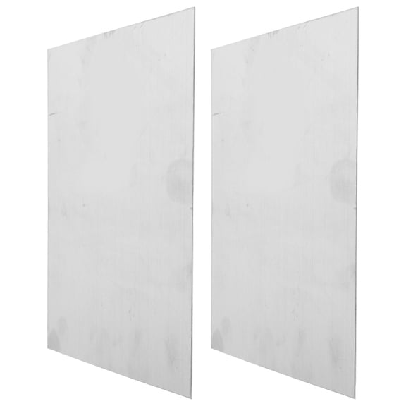 BESTYASH 2Pcs Stainless Steel Sheets Plated Silver Smooth Flat Panel for Laser Cutting and Stamping
